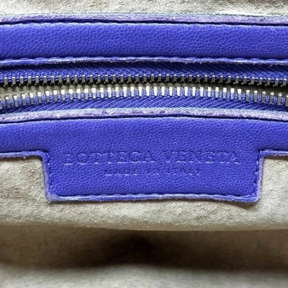 508311BN (L4) Bottega Veneta Hand Bag Purple Leather - Picture 7 of 9